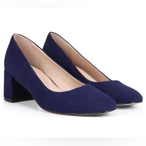 27 EDIT NATURALIZER HAVEN BLUE SUEDE REBECCA PUMP SIZE 6 NEW